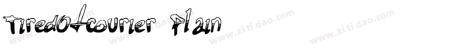 TiredOfCourier Plain字体转换
